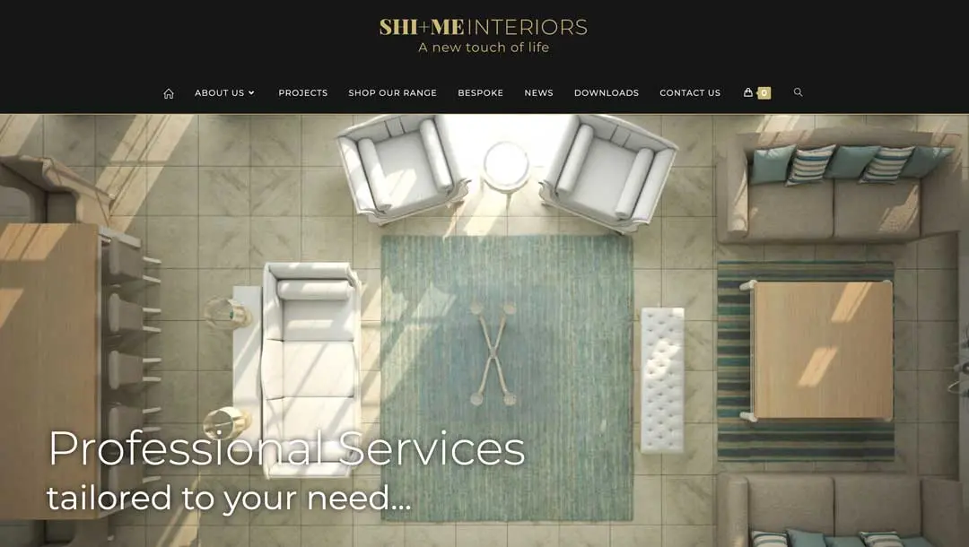 Read more about the article SHI+ME Interiors Website Design